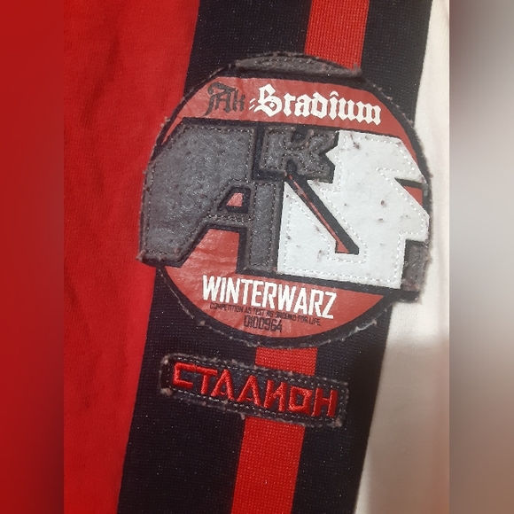 Akademiks Men's Sports Patch Sweater Long Sleeve Pull Over Size XL - Picture 4 of 8